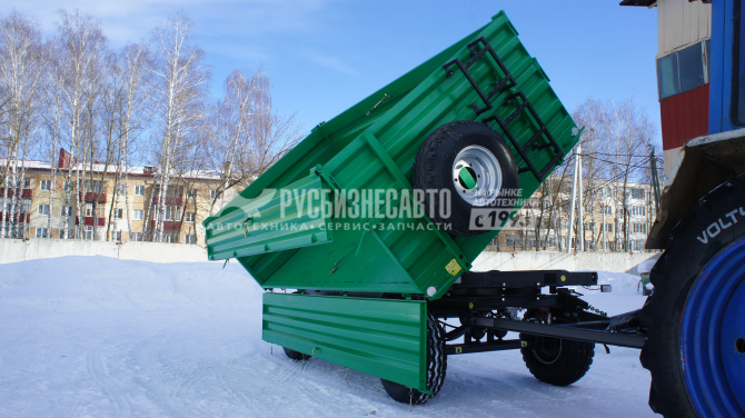 Купить 2ПТС-6,5 Прицеп тракторный самосвальный (без надставных бортов,с зап.кол.) в компании Русбизнесавто - изображение 1