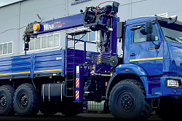 КМУ КАМАЗ 43118-73094-50 (Евро-5) + ИКРАН (DongYang) RS1966 верх.упр.+бур 400мм+серт.корз+борт 6,2м.