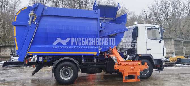 Купить МКМ-50-18 на шасси МАЗ 534025-585-013, мусоровоз, 18м3, бок. загрузка, МАЯТНИК, унив. захват в компании Русбизнесавто - изображение 3