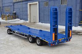 ПОЛИТРАНС  84286-010, прицеп-тяжеловоз, трал, г/п 25,9т., гидро. трапы от АГС 