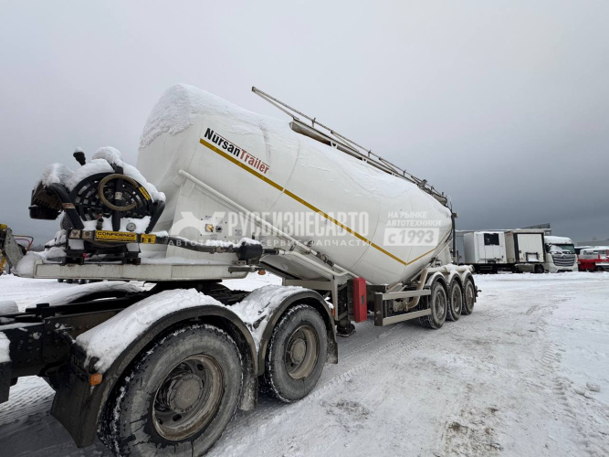 Купить Полуприцеп-цементовоз NURSAN 3ANRS(35 м3, 3 оси) б/у (2024 г.в.)(0164) в компании Русбизнесавто - изображение 1