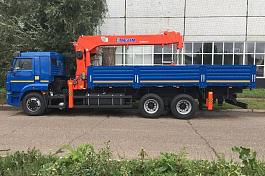 КМУ КАМАЗ 65117-104020-49 (Евро-5) + KANGLIM KS1256GII верх.упр. + борт сталь 6,8м. КЦК