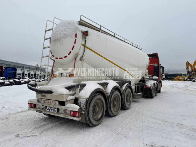 Купить Полуприцеп-цементовоз NURSAN 3ANRS(35 м3, 3 оси) б/у (2024 г.в.)(0164) в компании Русбизнесавто - изображение 2