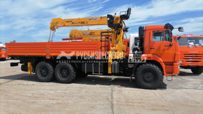 Купить КМУ КАМАЗ 43118-73094-50 (Евро-5) + SOOSAN SCS736LII верх.упр. + борт сталь 6.2м. (без спалки) в компании Русбизнесавто - изображение 6